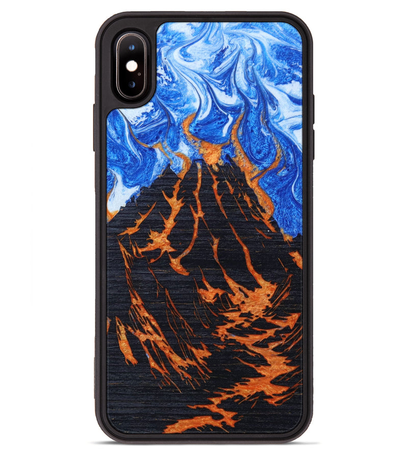 iPhone Xs Max Wood+Resin Phone Case - Teresa (Lava, 627078)