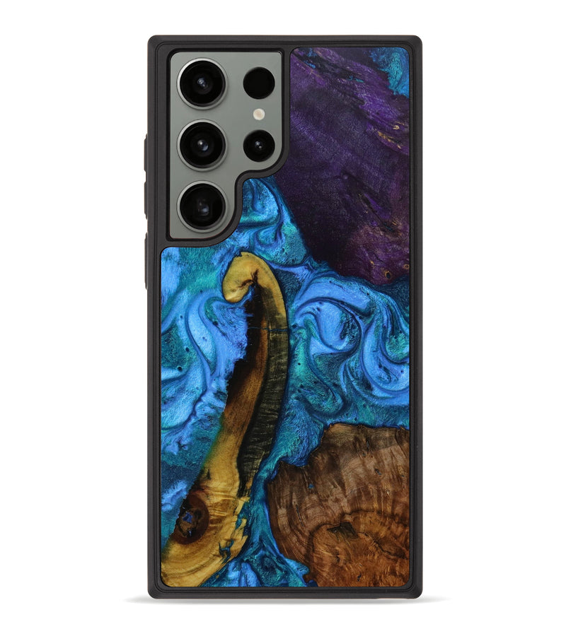 Galaxy S23 Ultra Wood+Resin Phone Case - Aitana (Mosaic, 645747)