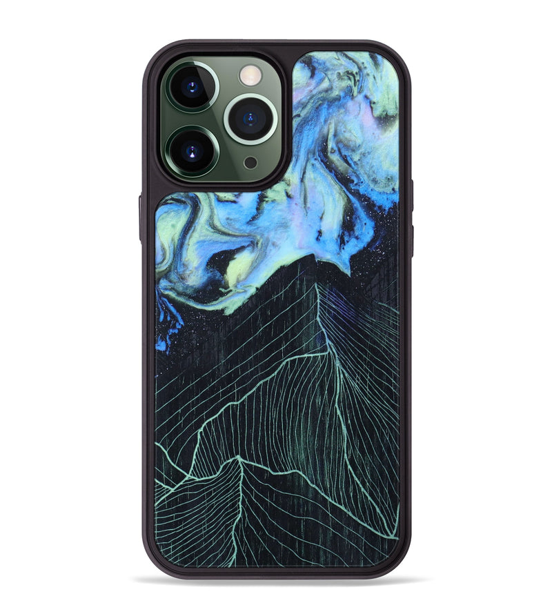 iPhone 13 Pro Max Wood+Resin Phone Case - Lyndon (Aurora, 617720)