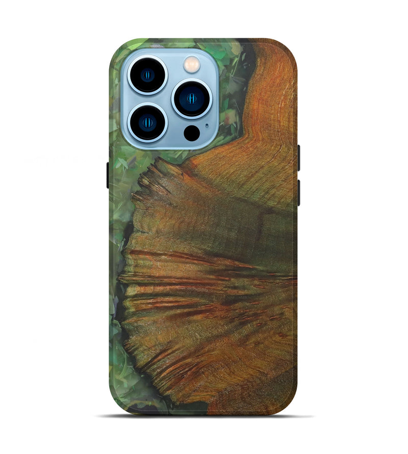 iPhone 14 Pro Wood+Resin Live Edge Phone Case - Flossi (Confetti, 584105)