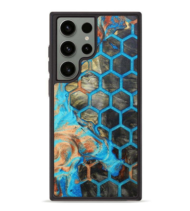 Galaxy S23 Ultra Wood+Resin Phone Case - Geoffrey (Pattern, 631695)