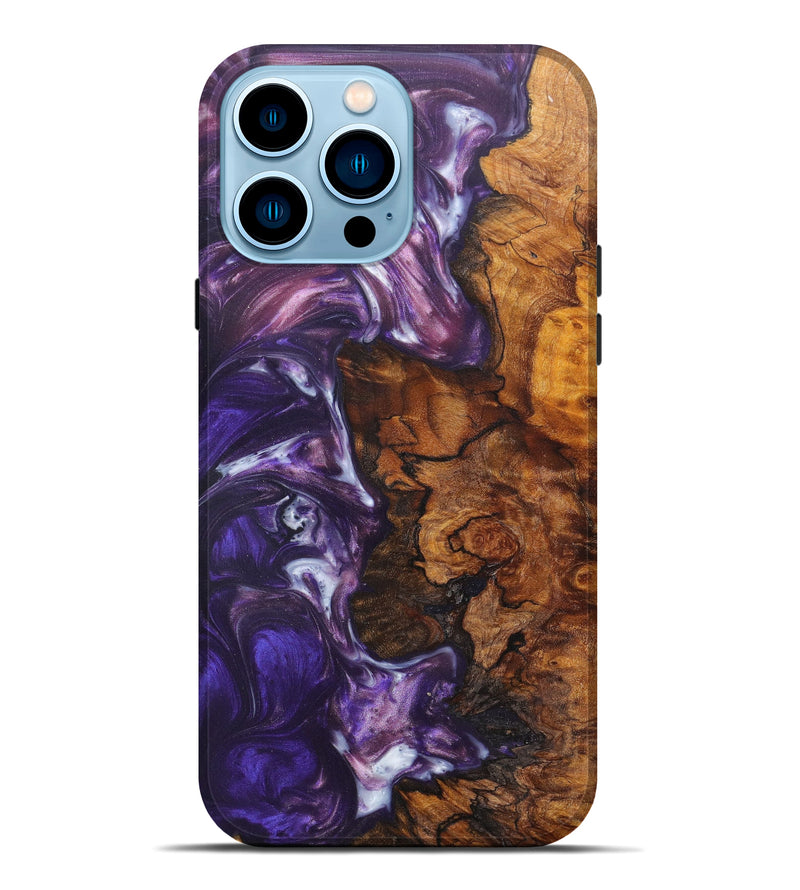 iPhone 14 Pro Max Wood+Resin Live Edge Phone Case - Cristiane (Artist Pick, 606786)