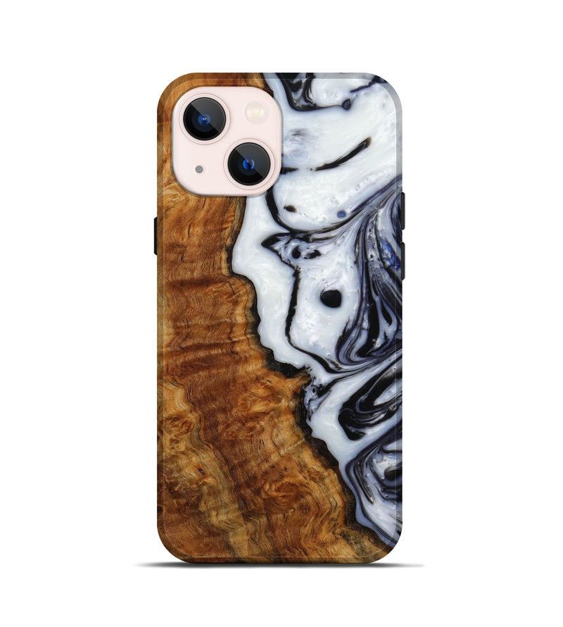 iPhone 13 mini Wood+Resin Live Edge Phone Case - Desiree (Artist Pick, 646338)