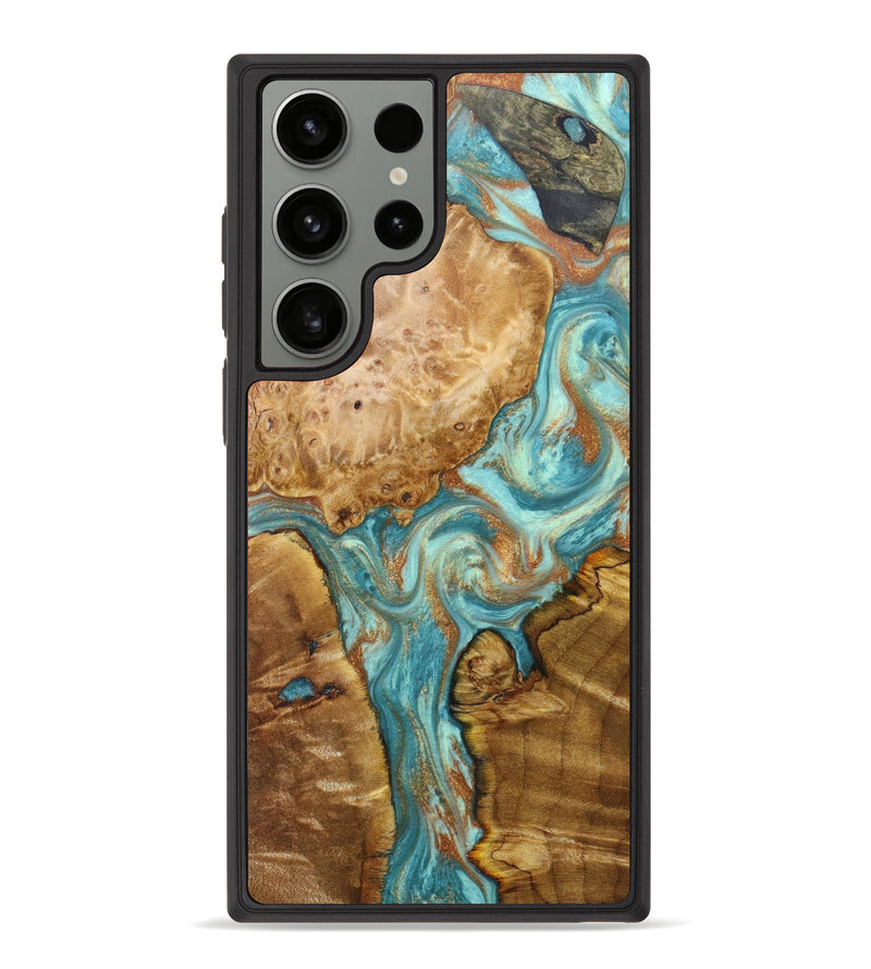 Galaxy S23 Ultra Wood+Resin Phone Case - Dixie (Mosaic, 636626)