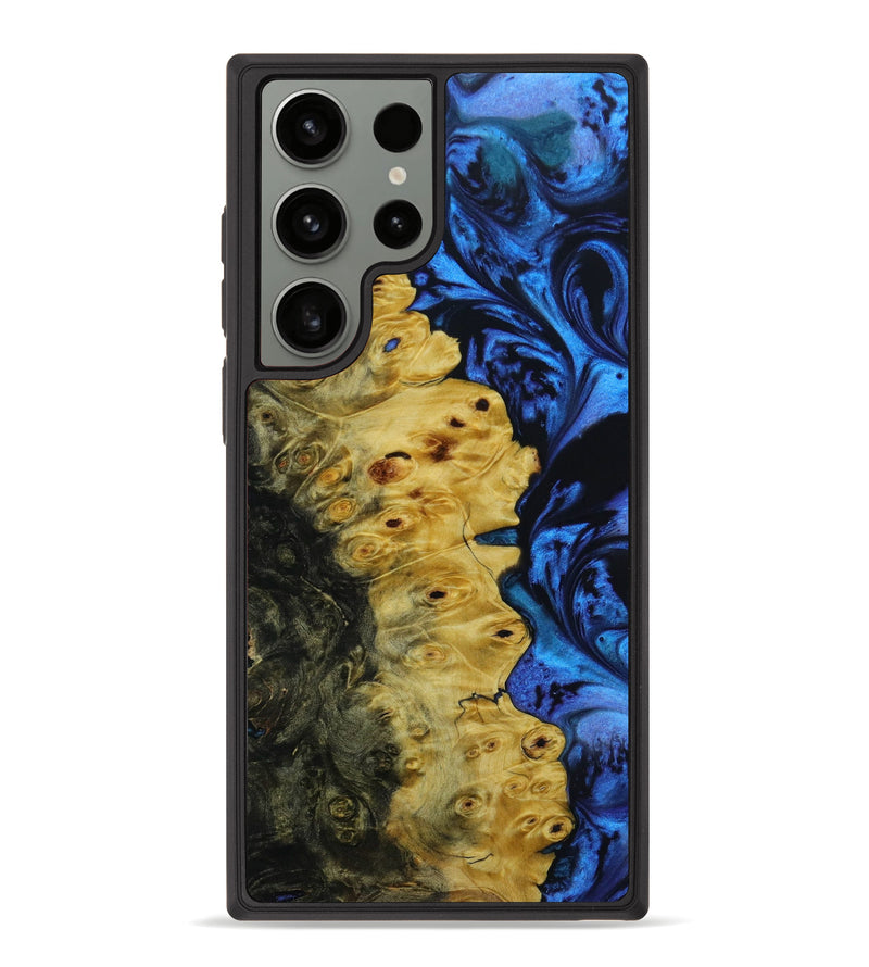 Galaxy S23 Ultra Wood+Resin Phone Case - Eric (Blue, 645244)