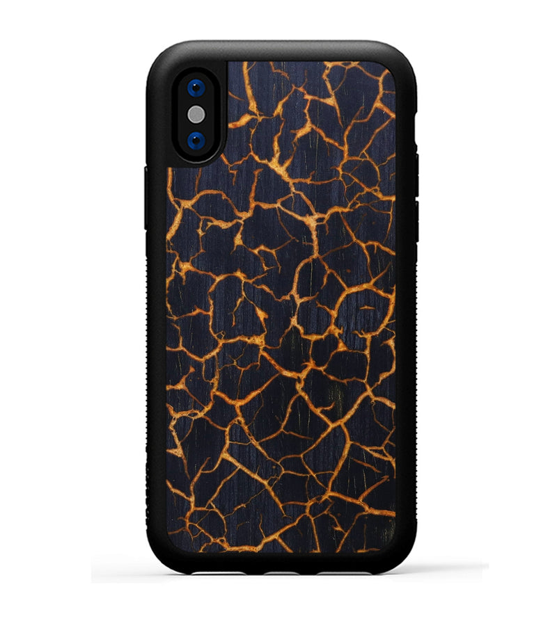 iPhone Xs Wood+Resin Phone Case - Vida (Lava, 625094)