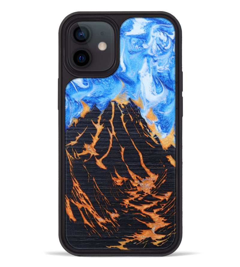iPhone 12 Wood+Resin Phone Case - Krissy (Lava, 627099)