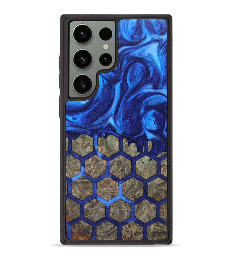 Galaxy S23 Ultra Wood+Resin Phone Case - Zahra (Pattern, 628724)