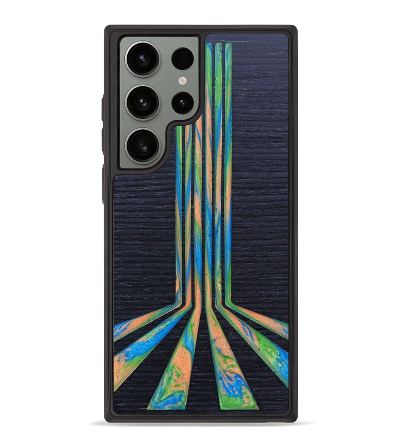 Galaxy S23 Ultra Wood+Resin Phone Case - Malcolm (Retro, 634742)