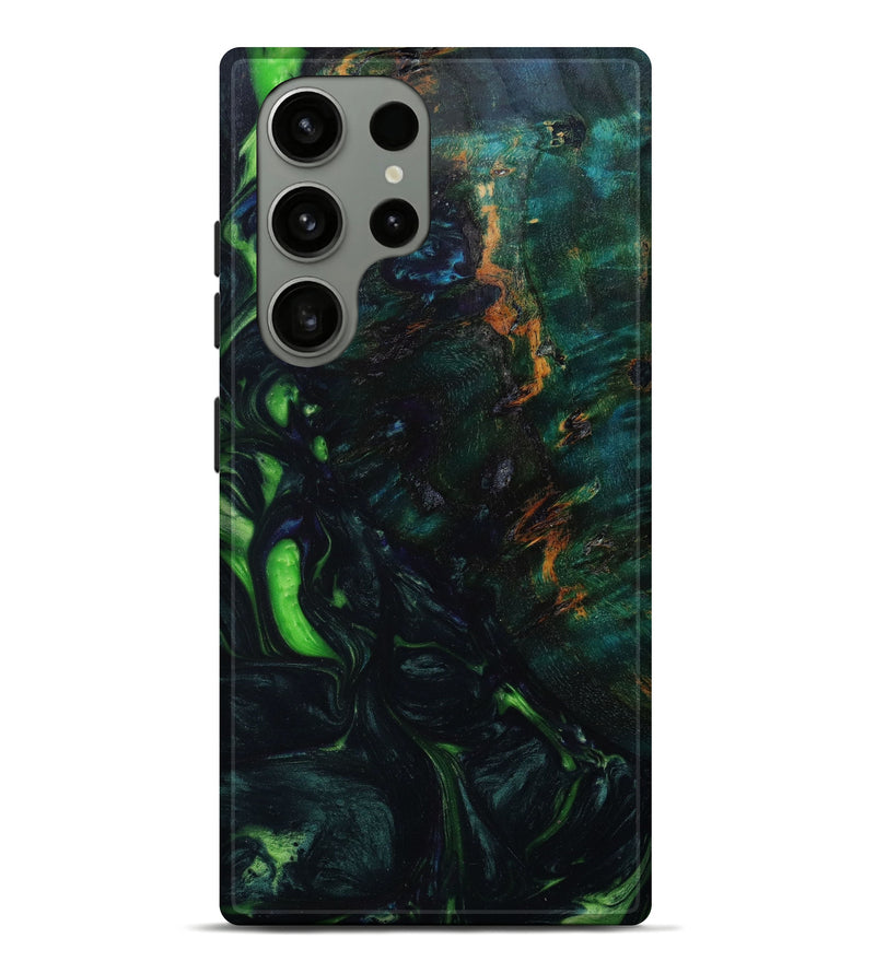 Galaxy S23 Ultra Wood+Resin Live Edge Phone Case - Dayanara (Green, 645102)