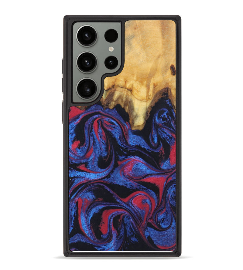 Galaxy S23 Ultra Wood+Resin Phone Case - Dawson (Blue, 625312)