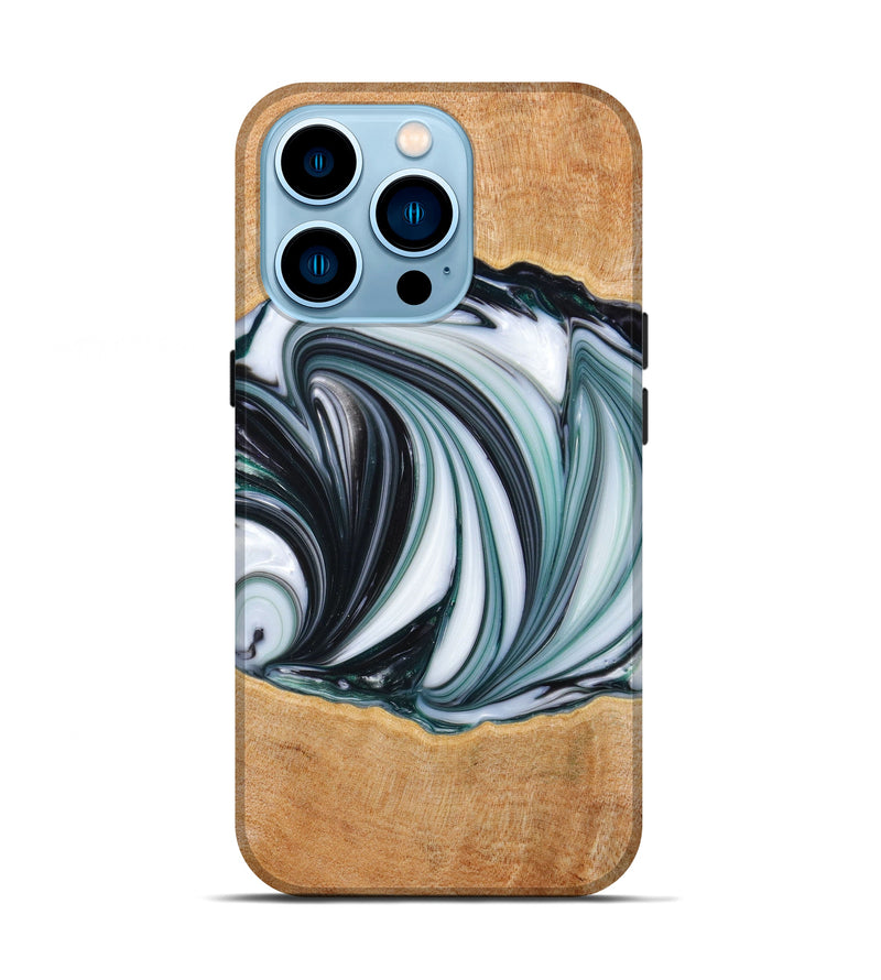 iPhone 14 Pro Wood+Resin Live Edge Phone Case - Leesa (Artist Pick, 630256)