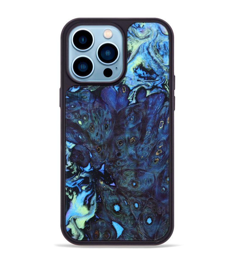 iPhone 14 Pro Max Wood+Resin Phone Case - Gale (Aurora, 617622)