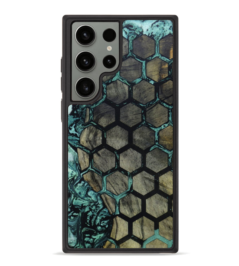 Galaxy S23 Ultra Wood+Resin Phone Case - Stacy (Pattern, 642735)
