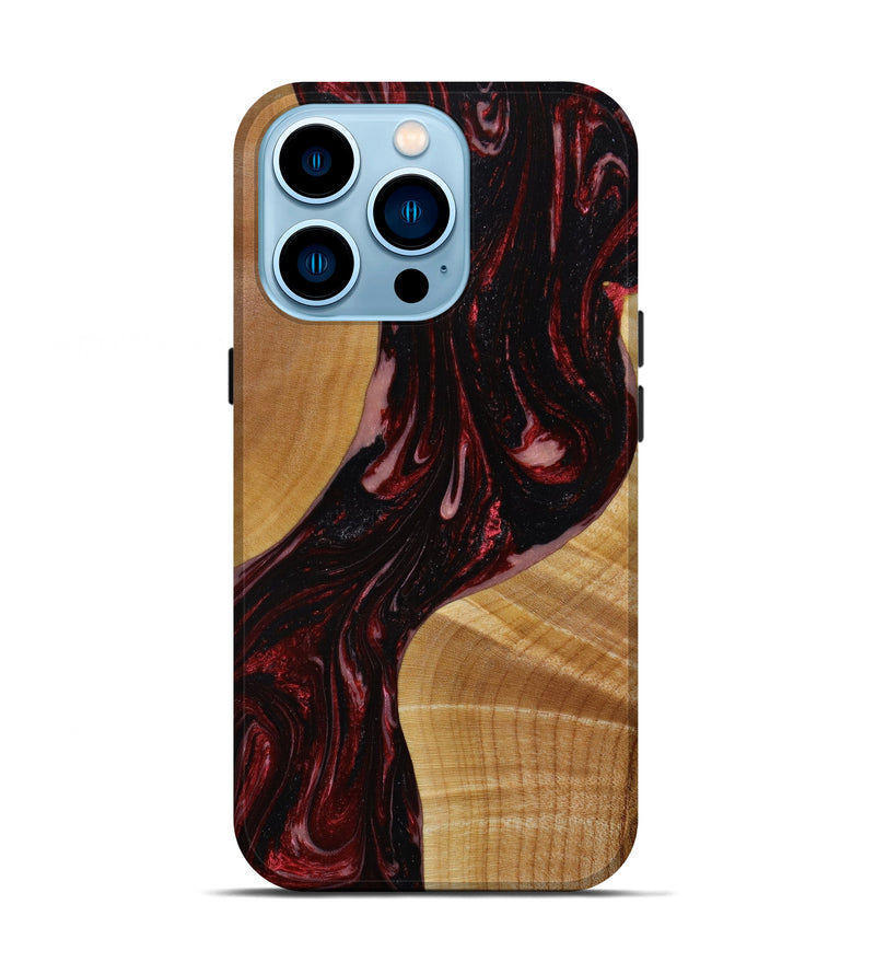 iPhone 14 Pro Wood+Resin Live Edge Phone Case - Lora (Artist Pick, 647253)