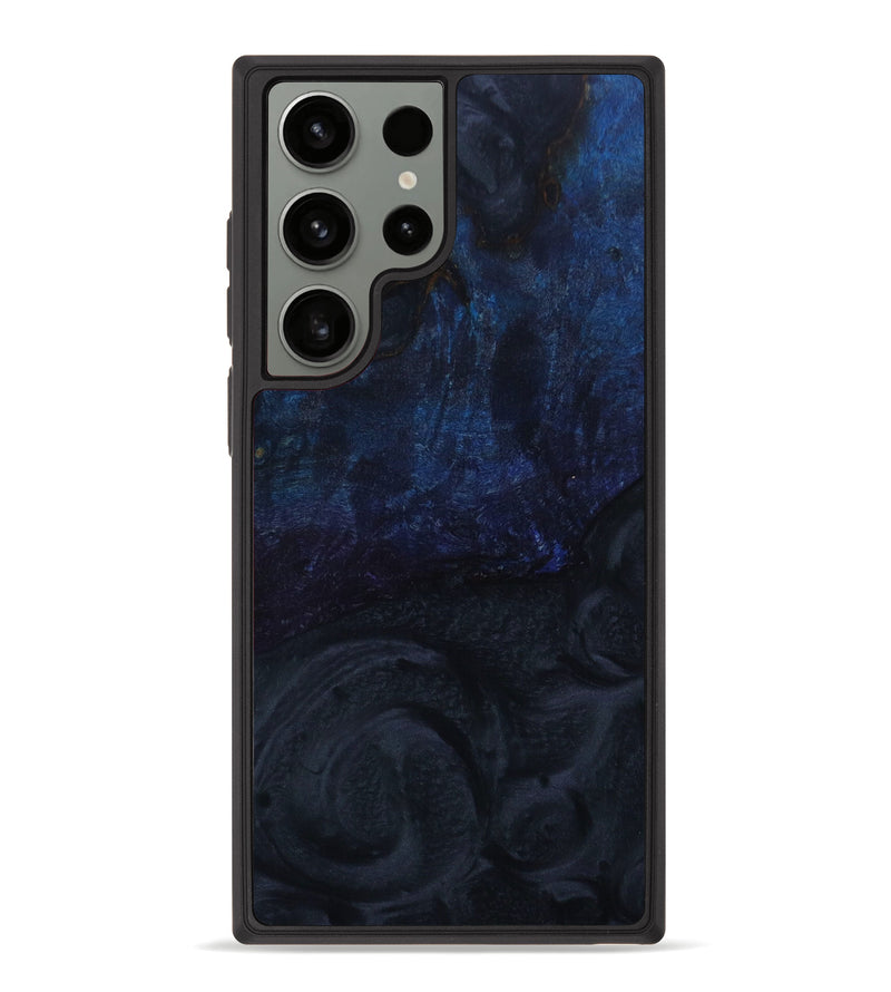 Galaxy S23 Ultra Wood+Resin Phone Case - Kingston (Black & White, 643681)