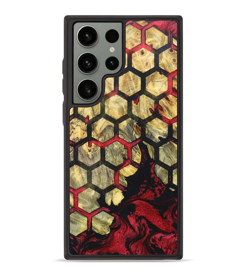 Galaxy S23 Ultra Wood+Resin Phone Case - Margaret (Pattern, 635709)