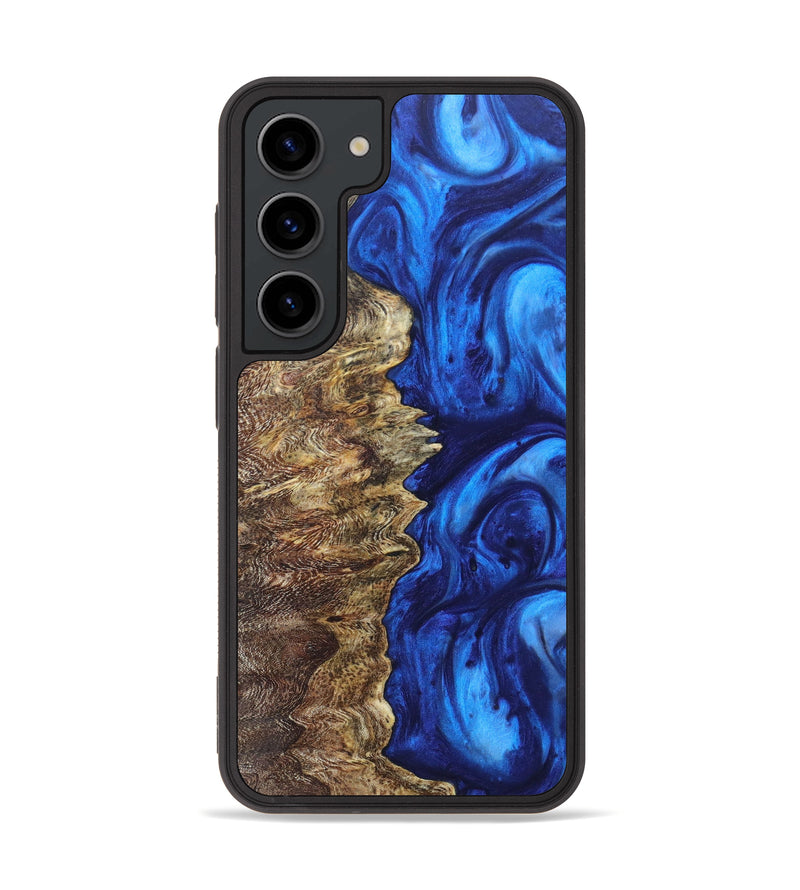 Galaxy S23 Wood+Resin Phone Case - Kamron (Blue, 628742)