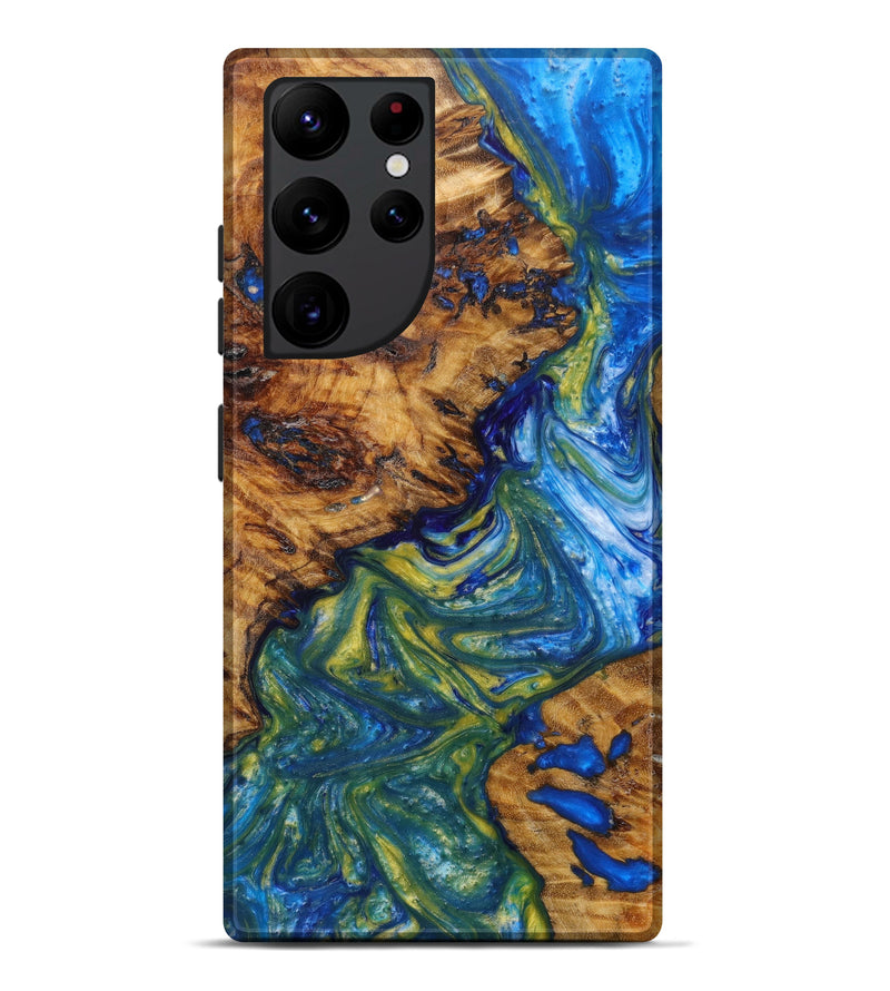 Galaxy S22 Ultra Wood+Resin Live Edge Phone Case - Gemma (Artist Pick, 611184)