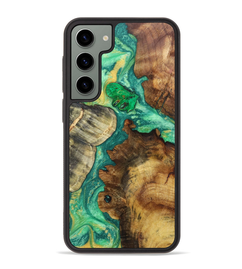 Galaxy S23 Plus Wood+Resin Phone Case - Zaira (Mosaic, 626917)