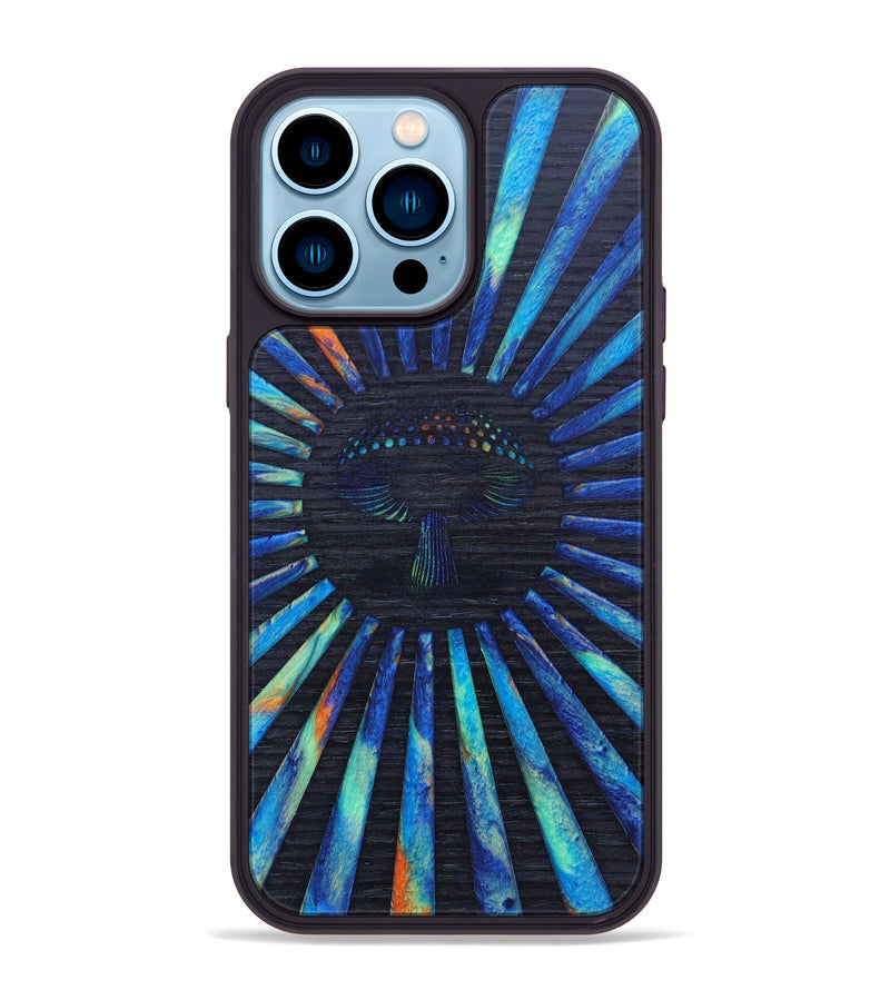 iPhone 14 Pro Max Wood+Resin Phone Case - Yesenia (Retro, 634797)