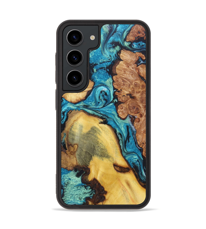 Galaxy S23 Wood+Resin Phone Case - Malissa (Mosaic, 624655)