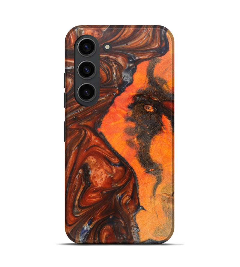 Galaxy S23 Wood+Resin Live Edge Phone Case - Brayden (Red, 623552)