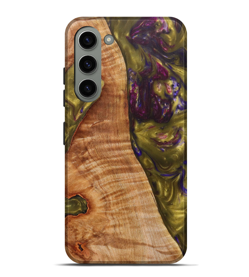 Galaxy S23 Plus Wood+Resin Live Edge Phone Case - Karime (Metallic, 626625)