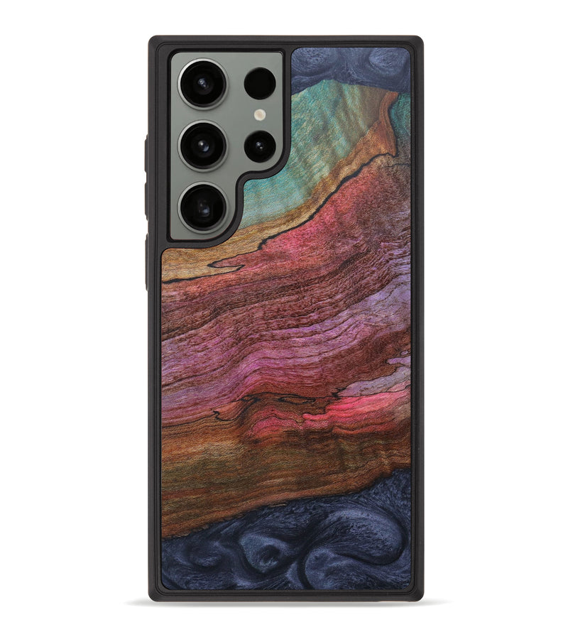 Galaxy S23 Ultra Wood+Resin Phone Case - Liam (Black & White, 635885)