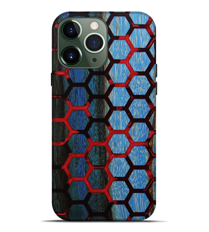iPhone 13 Pro Max Wood+Resin Live Edge Phone Case - Kyrie (Pattern, 646948)