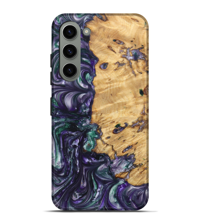 Galaxy S23 Plus Wood+Resin Live Edge Phone Case - Tasia (Purple, 631237)