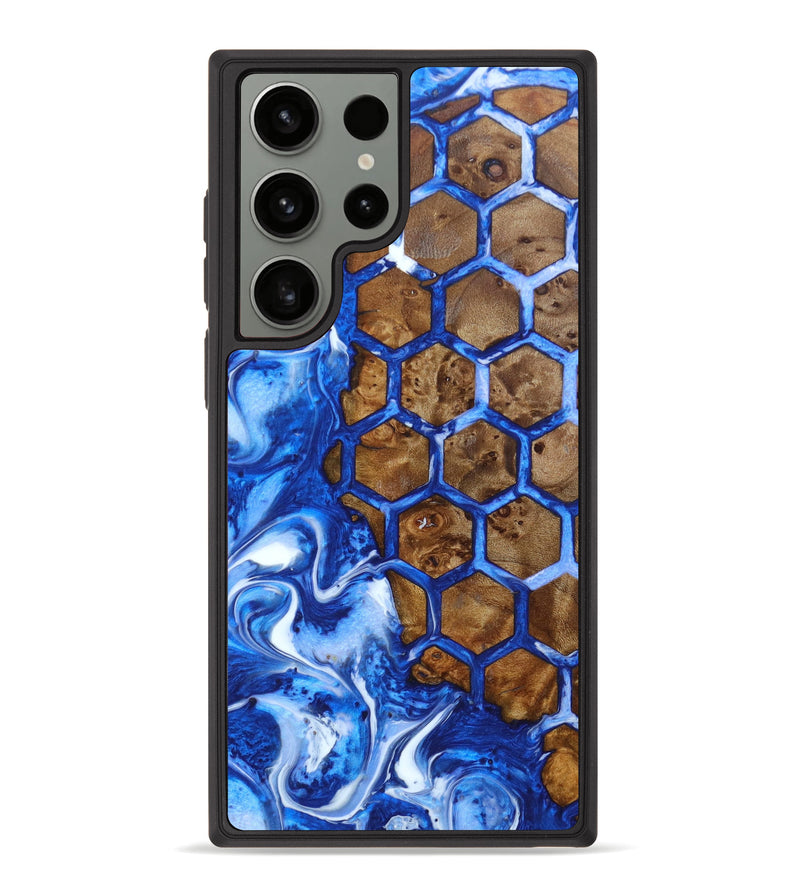 Galaxy S23 Ultra Wood+Resin Phone Case - Donetta (Pattern, 633574)