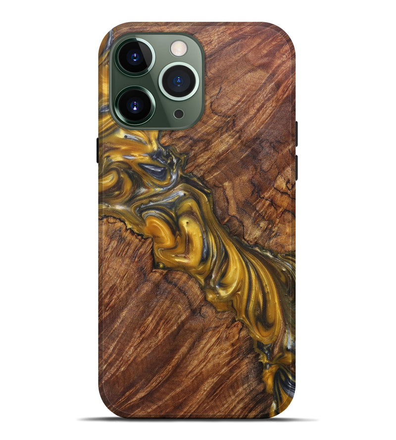 iPhone 13 Pro Max Wood+Resin Live Edge Phone Case - Glenn (Artist Pick, 606778)