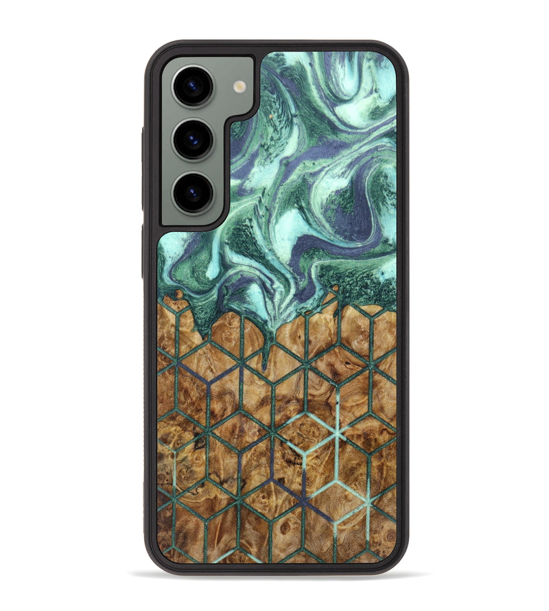 Galaxy S23 Plus Wood+Resin Phone Case - Aanya (Pattern, 626798)