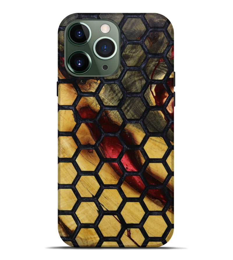 iPhone 13 Pro Max Wood+Resin Live Edge Phone Case - Hector (Pattern, 646297)