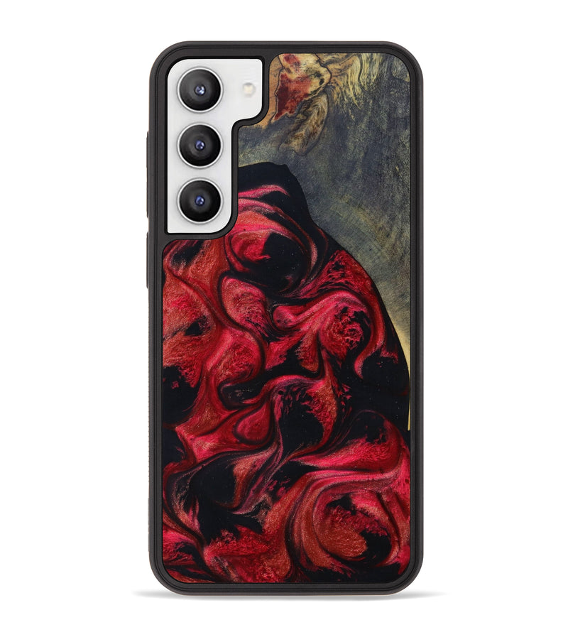 Galaxy S23 Plus Wood+Resin Phone Case - Shawna (Red, 622406)