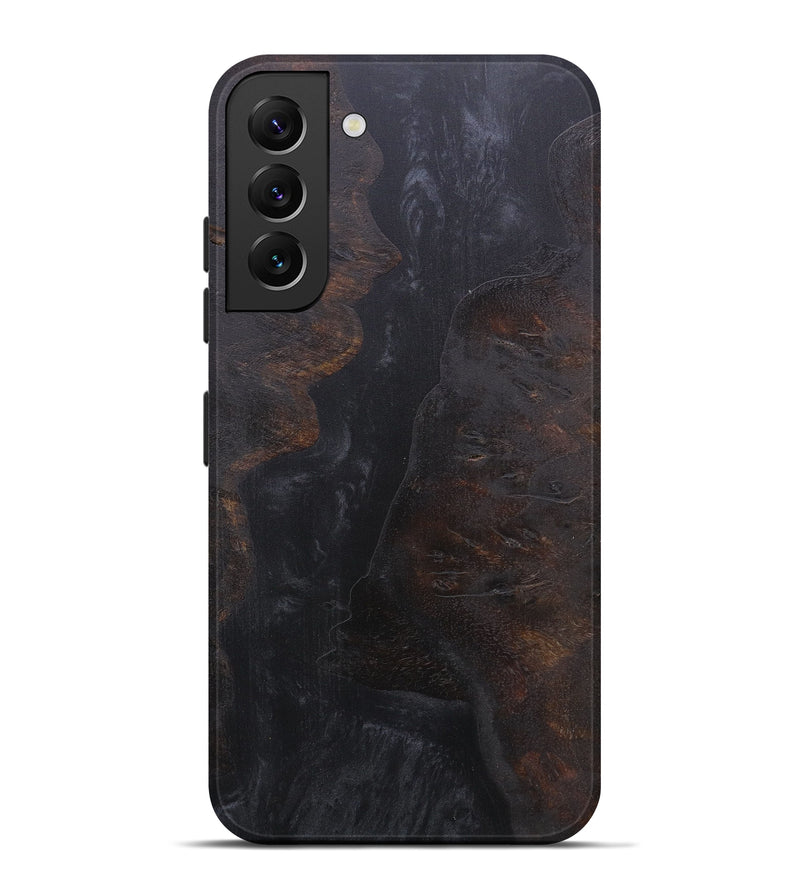 Galaxy S22 Plus Wood+Resin Live Edge Phone Case - James (Pure Black, 595476)