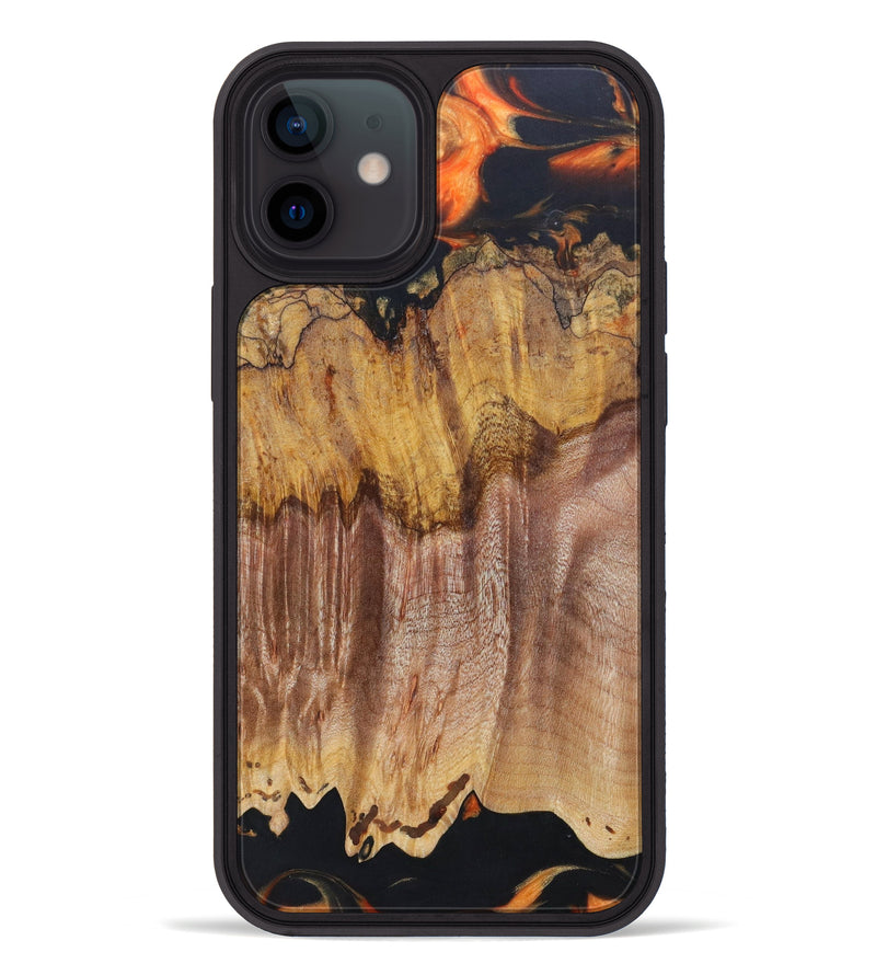 iPhone 12 Wood+Resin Phone Case - Ailani (Lava, 625066)