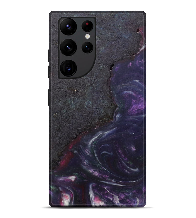 Galaxy S22 Ultra Wood+Resin Live Edge Phone Case - Charissa (Purple, 592514)