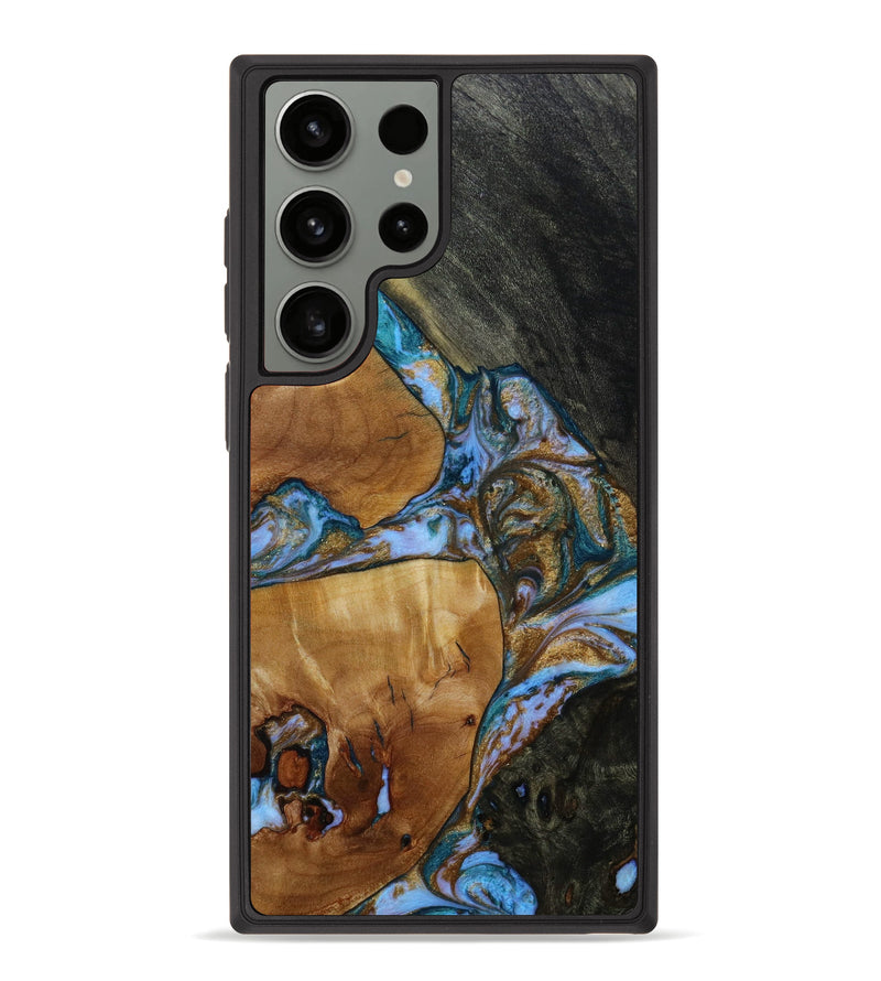 Galaxy S23 Ultra Wood+Resin Phone Case - Muhammad (Mosaic, 648159)