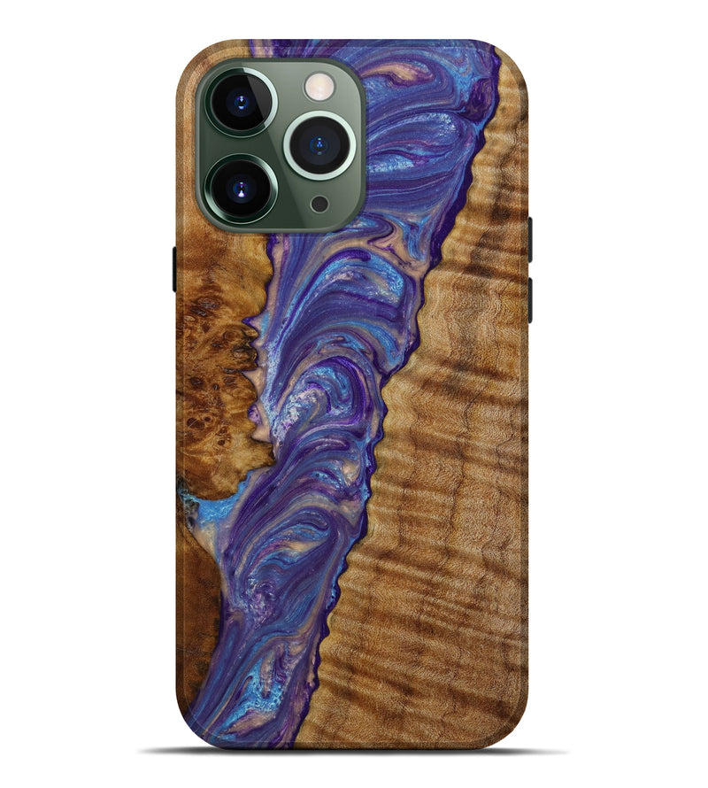 iPhone 13 Pro Max Wood+Resin Live Edge Phone Case - Harriet (Artist Pick, 646330)