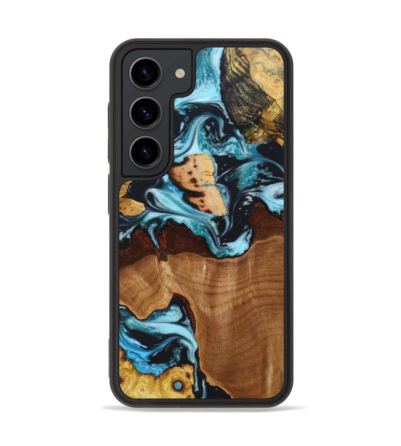 Galaxy S23 Wood+Resin Phone Case - Carlton (Mosaic, 630921)