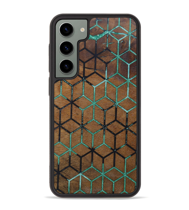 Galaxy S23 Plus Wood+Resin Phone Case - Debby (Pattern, 623948)