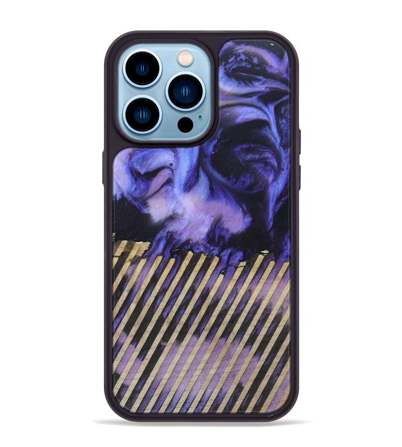 iPhone 14 Pro Max Wood+Resin Phone Case - Danielle (Pattern, 633465)