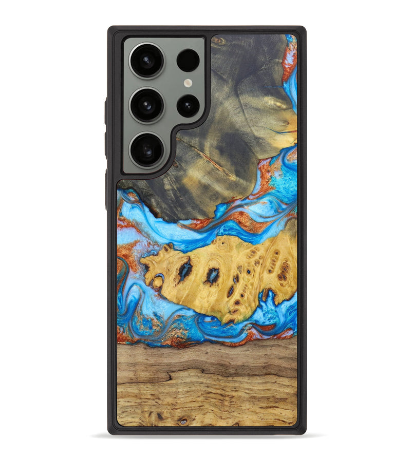 Galaxy S23 Ultra Wood+Resin Phone Case - Joe (Mosaic, 636022)