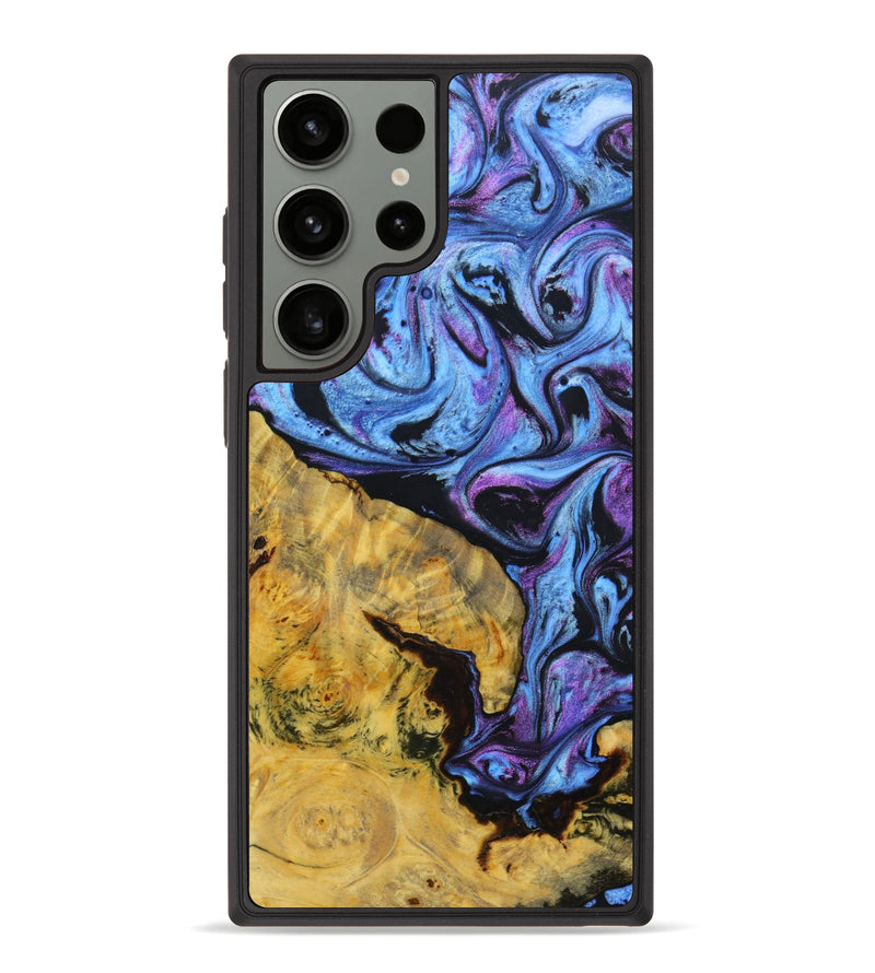 Galaxy S23 Ultra Wood+Resin Phone Case - Rex (Purple, 640465)