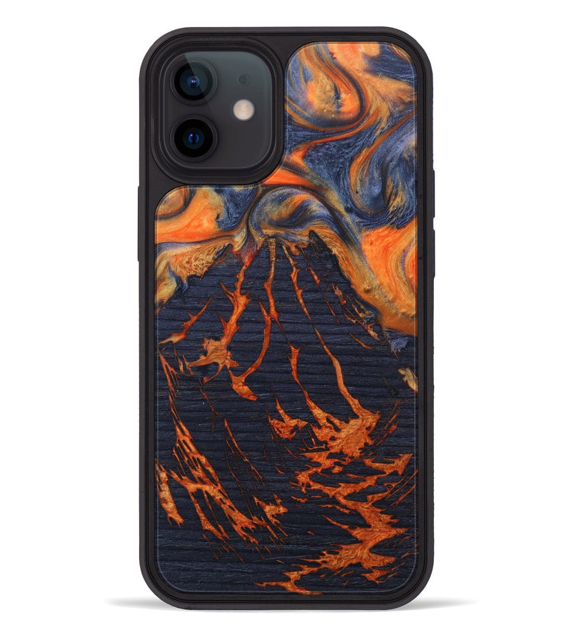 iPhone 12 Wood+Resin Phone Case - Lynnette (Lava, 627543)
