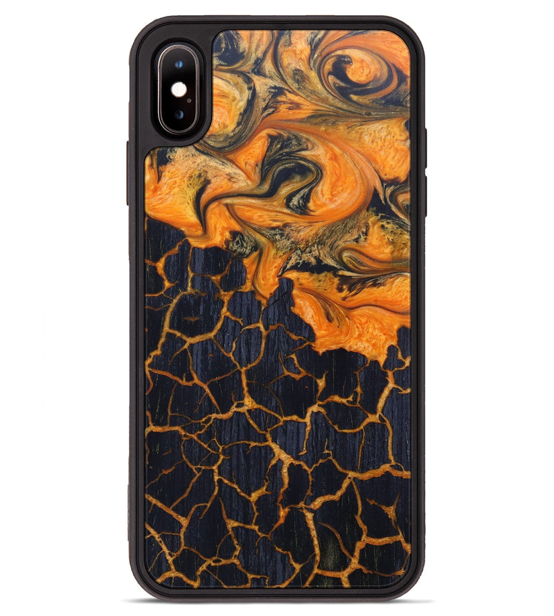 iPhone Xs Max Wood+Resin Phone Case - Dandre (Lava, 626040)