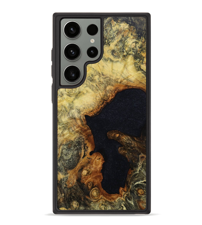 Galaxy S23 Ultra Wood+Resin Phone Case - Darrell (Wood Burl, 643359)