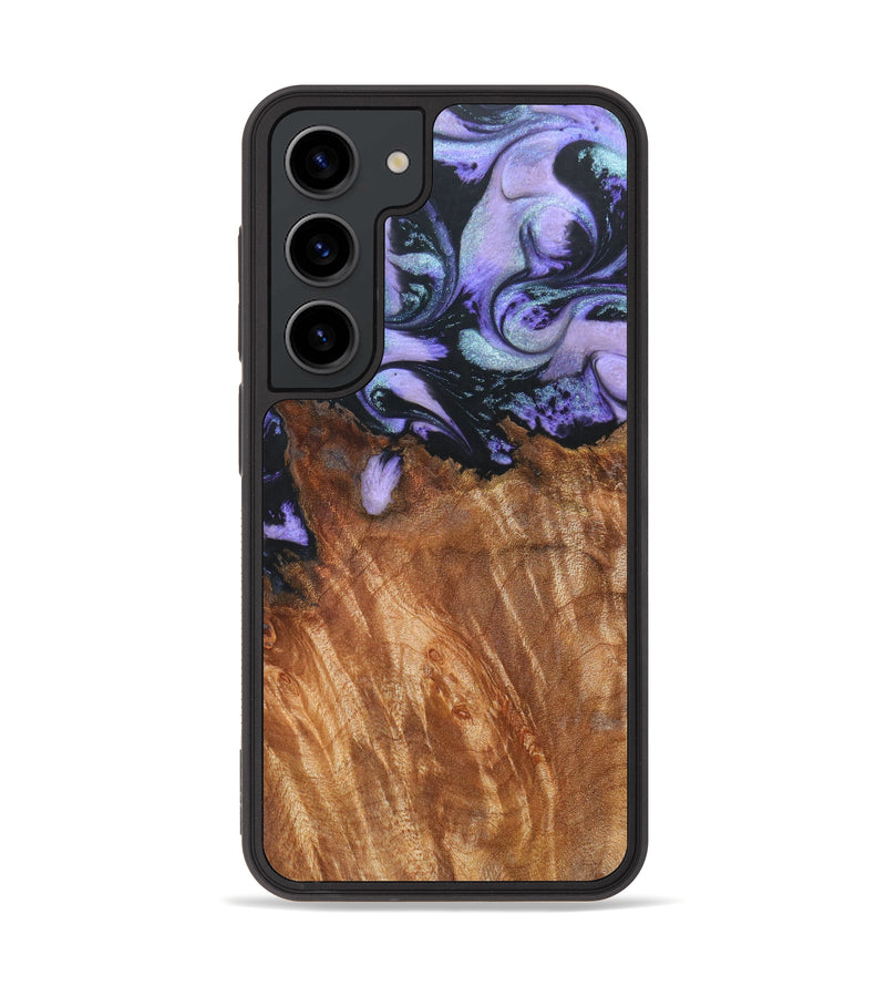 Galaxy S23 Wood+Resin Phone Case - Yaretzy (Purple, 630699)